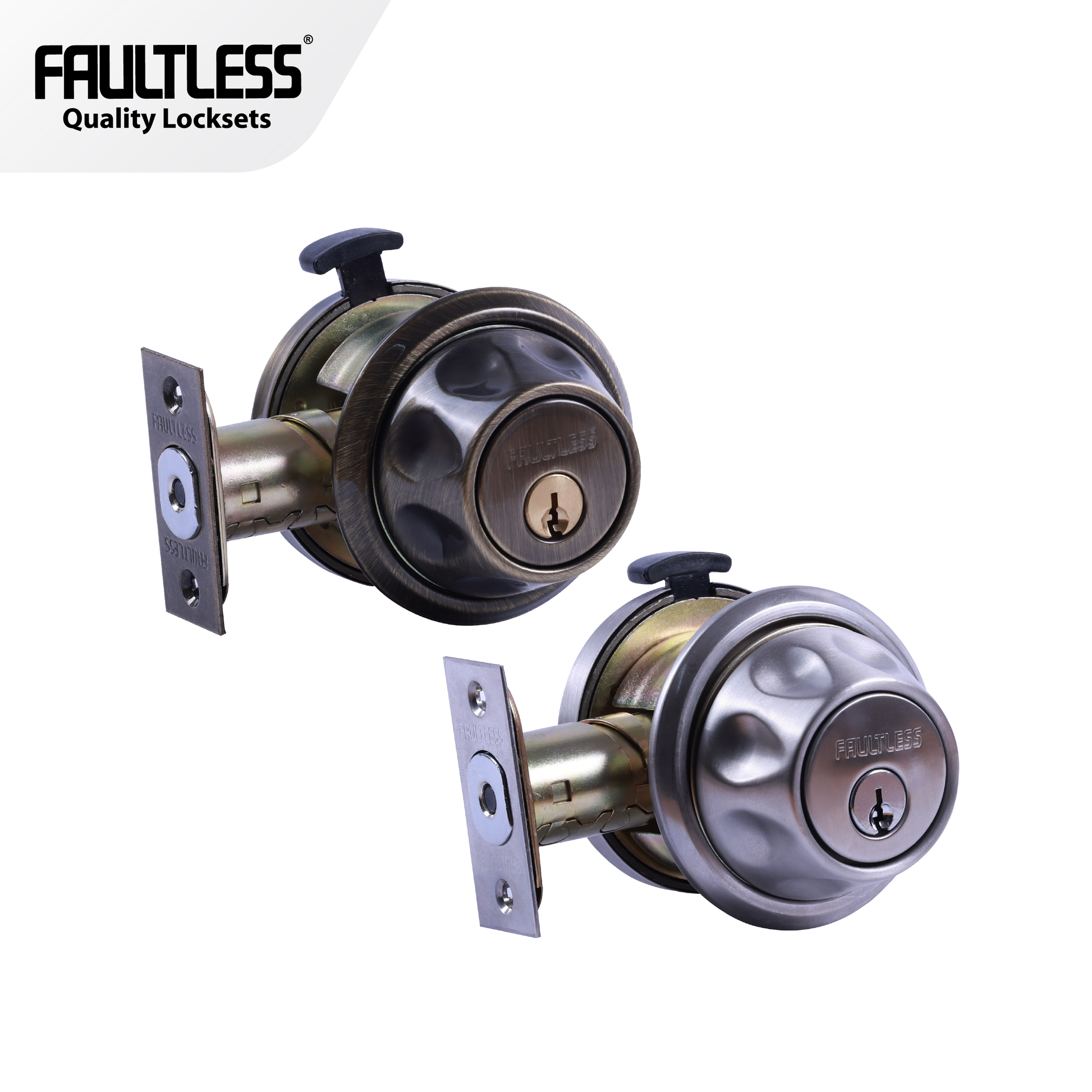Faultless Deadbolt Spin-to-Lock