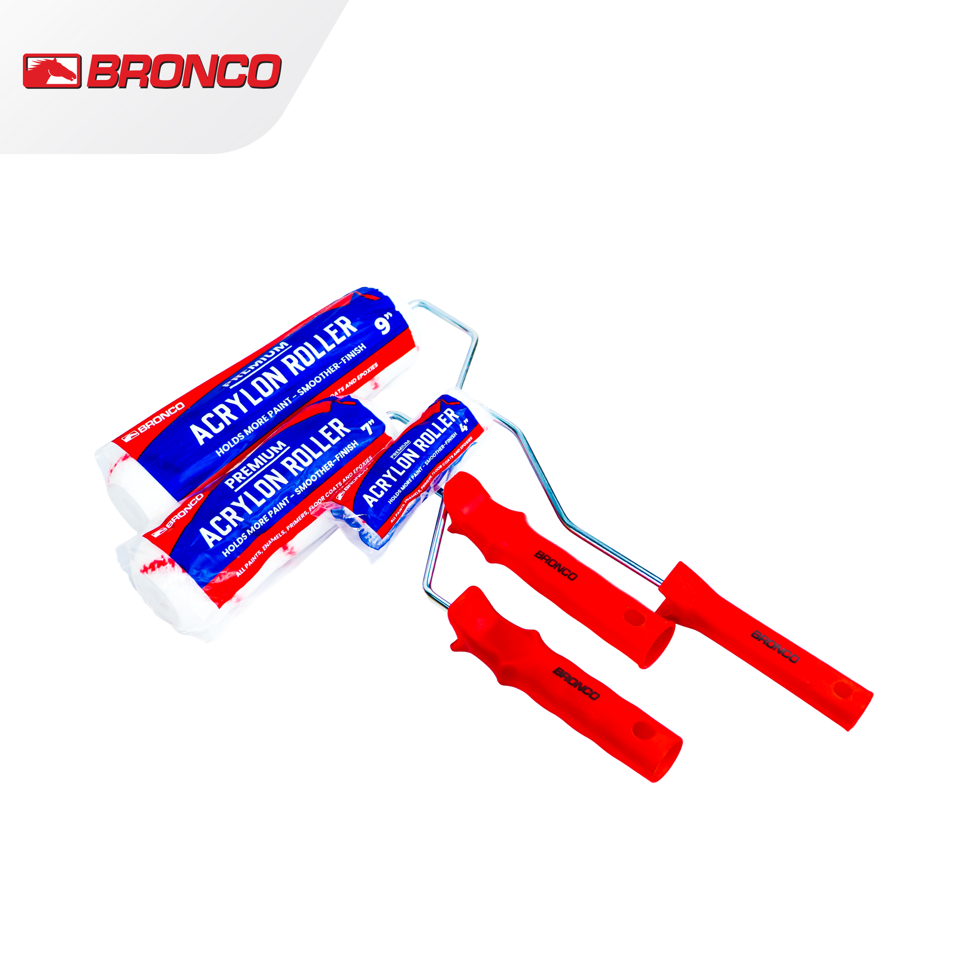 Bronco Premium Acrylon Paint Roller w/Handle