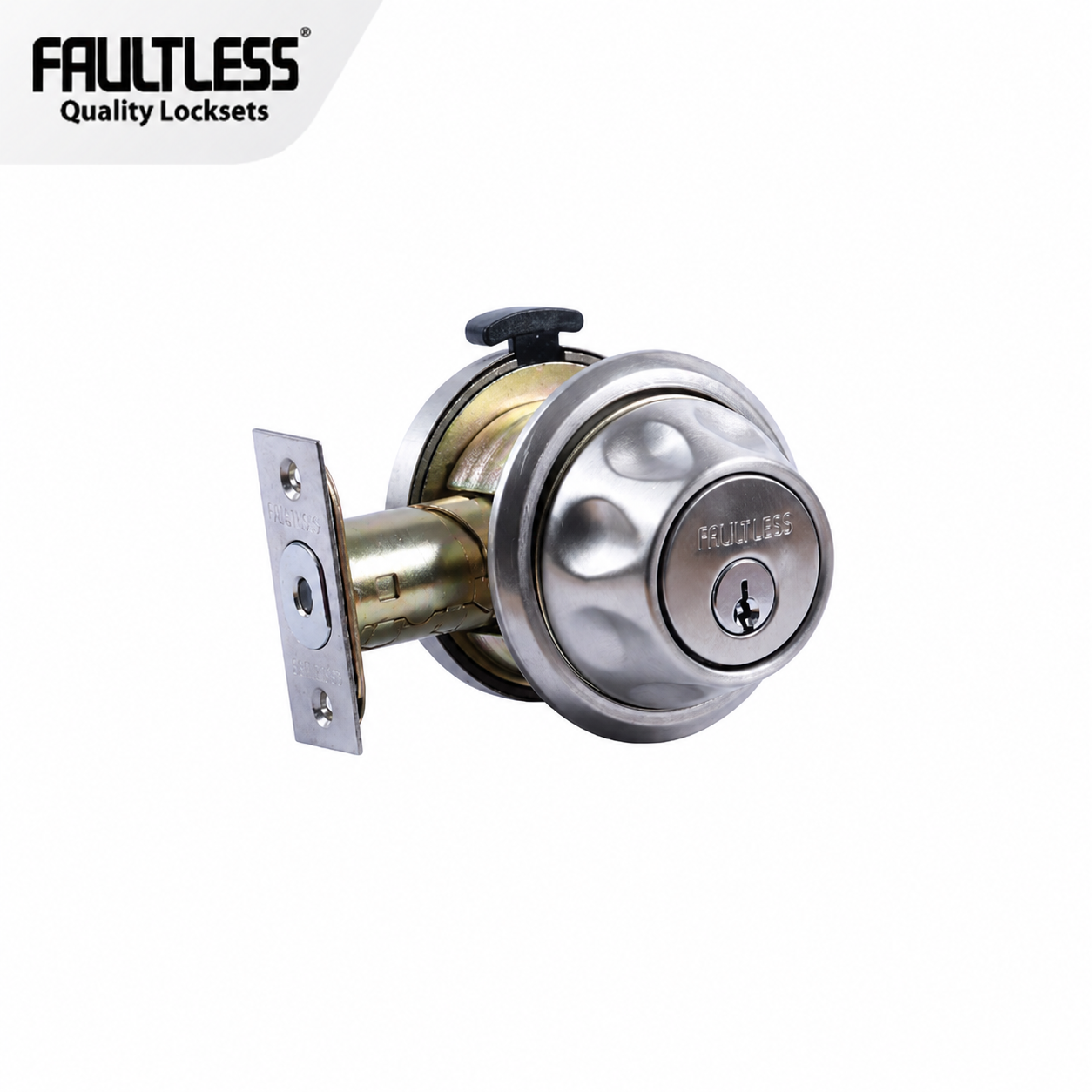 Faultless Deadbolt Spin-to-Lock